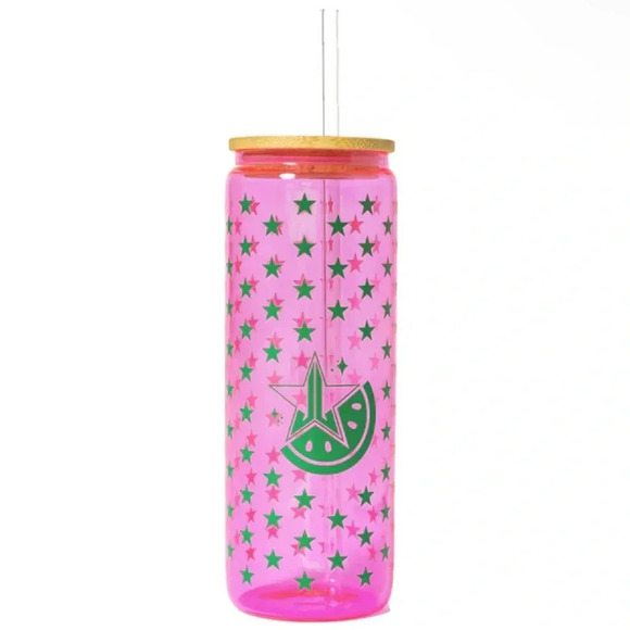 Jeffree Star Watermelon Wealth Glass Tumbler - Picture 1 of 2